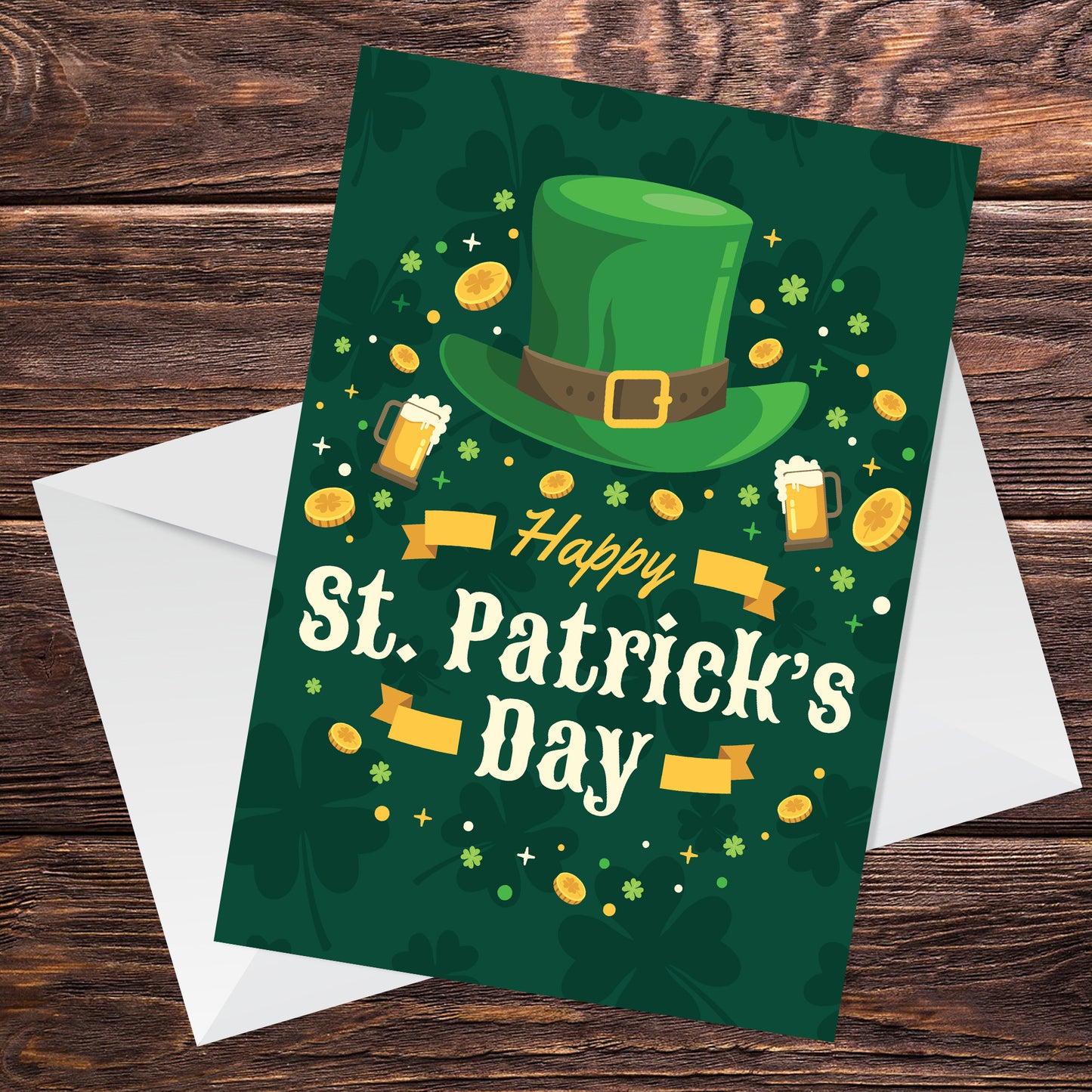 Happy St Patricks Day Greetings Card For Friends Family Mum Dad