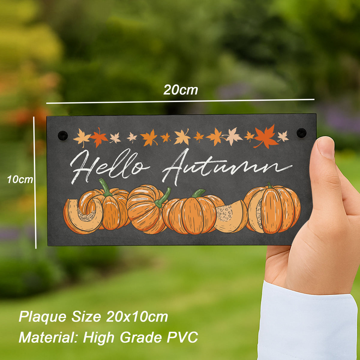 Hello Autumn Hanging Plaque Autumn Decorations Autumnal Decor