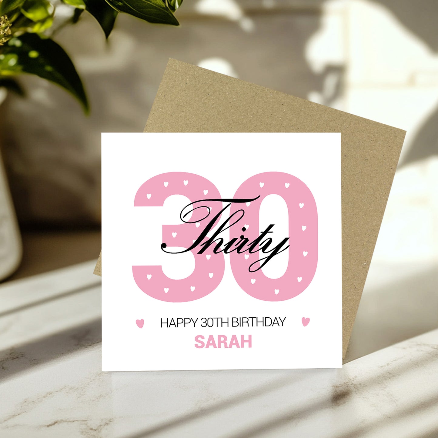 PERSONALISED 30th Birthday Card For Daughter Auntie Mum Friend