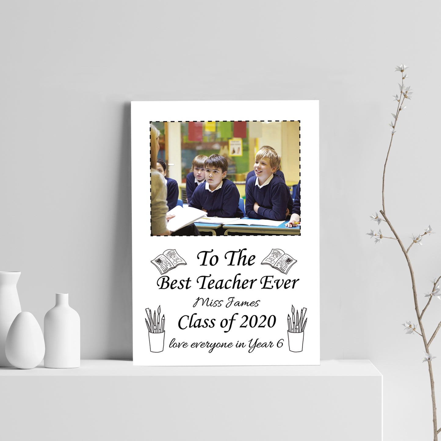 Personalised Gift For Teacher Teaching Assistant A4 Print