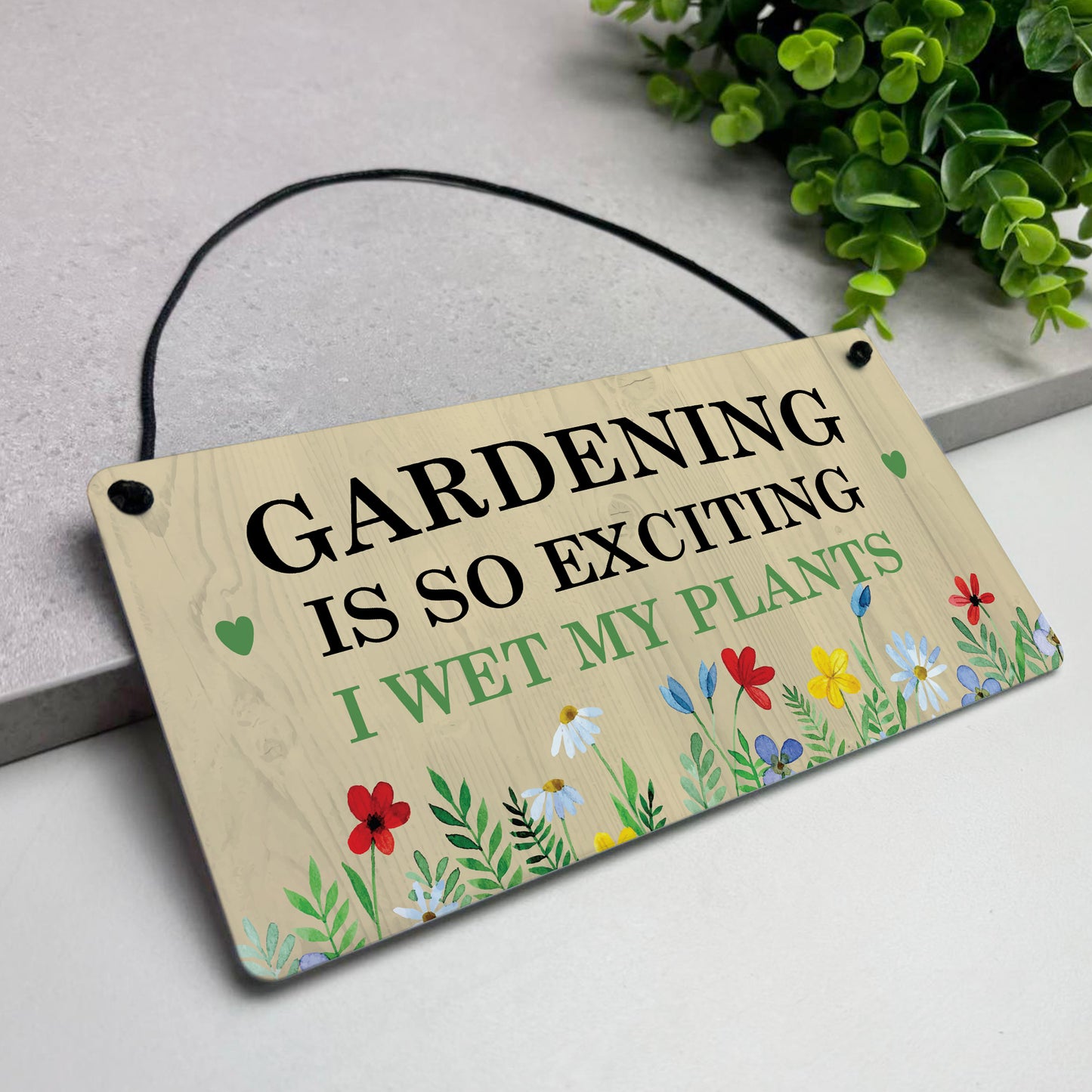Funny Garden Plaque for Outside Garden Sign Gift For Him Her