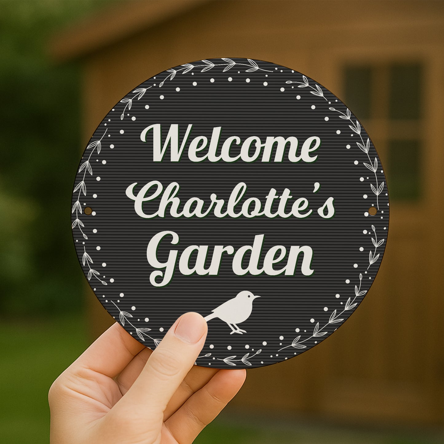 Personalised Garden Sign For Outside Hanging Welcome Sign