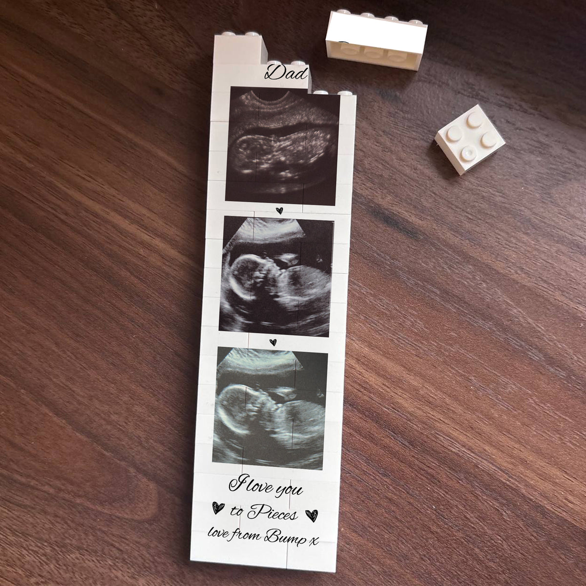 Personalised Dad Gift From Bump Brick Photo Block Puzzle Gift
