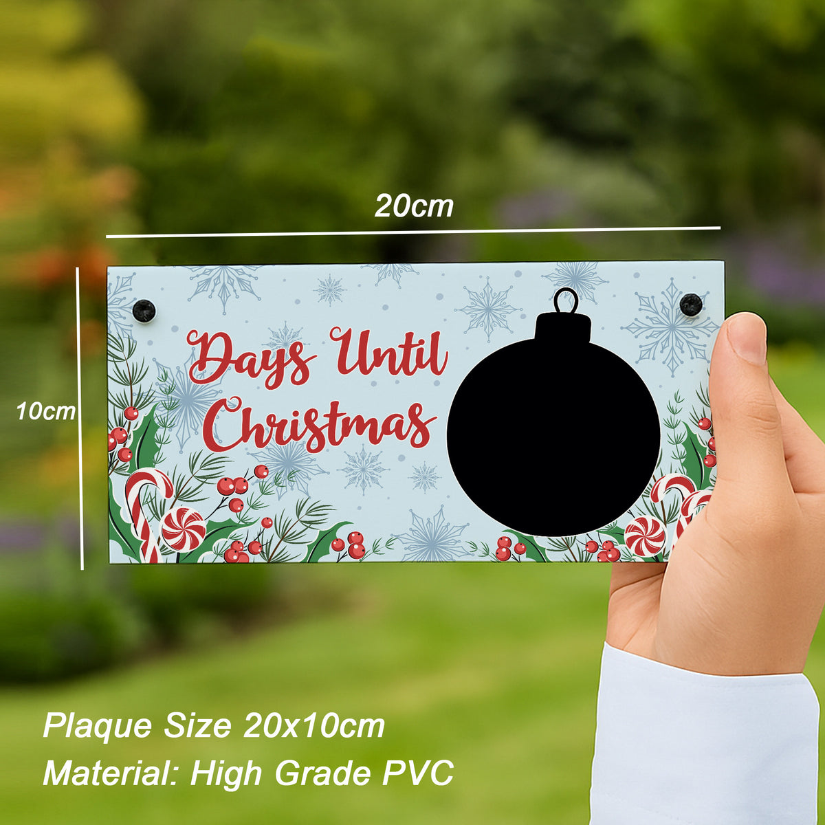 Christmas Countdown Plaque For Kids Children Days Until Christma