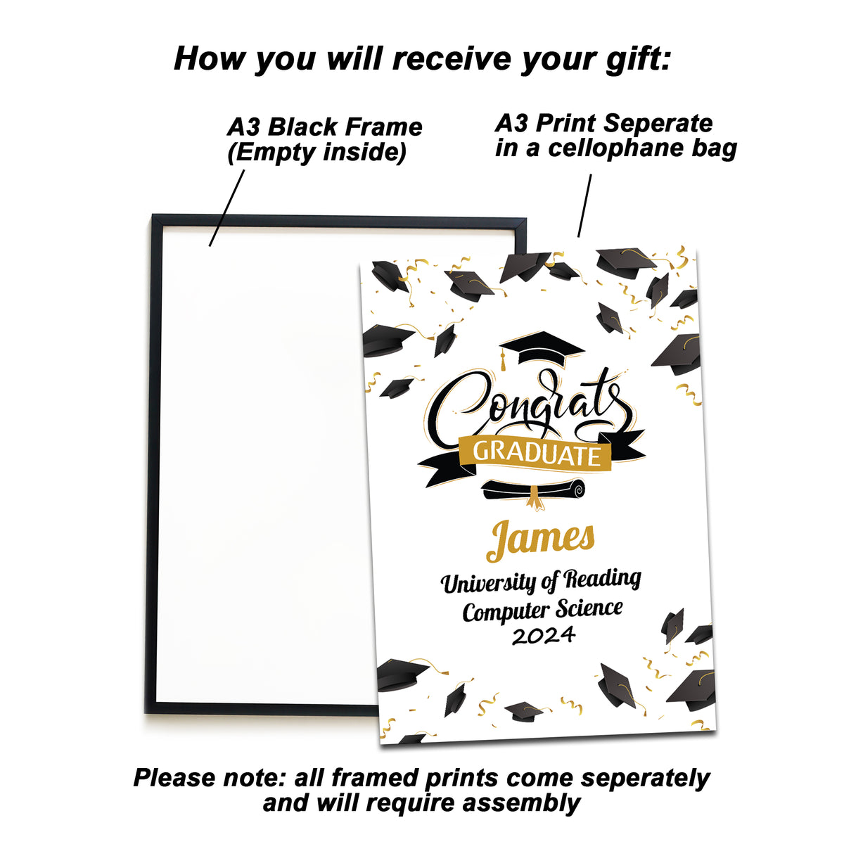 CONGRATS GRADUATE Gift For Daughter Son For Graduation