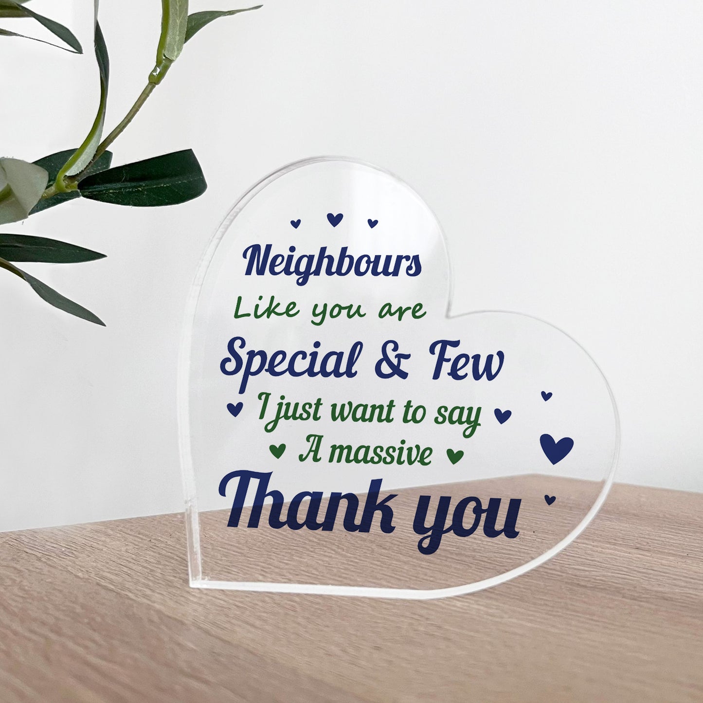 Thank You Gift For Neighbour Acrylic Plaque Neighbours Like You