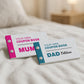 Mum and Dad Coupon Book Bundle of 2 Novelty Gift For Parents