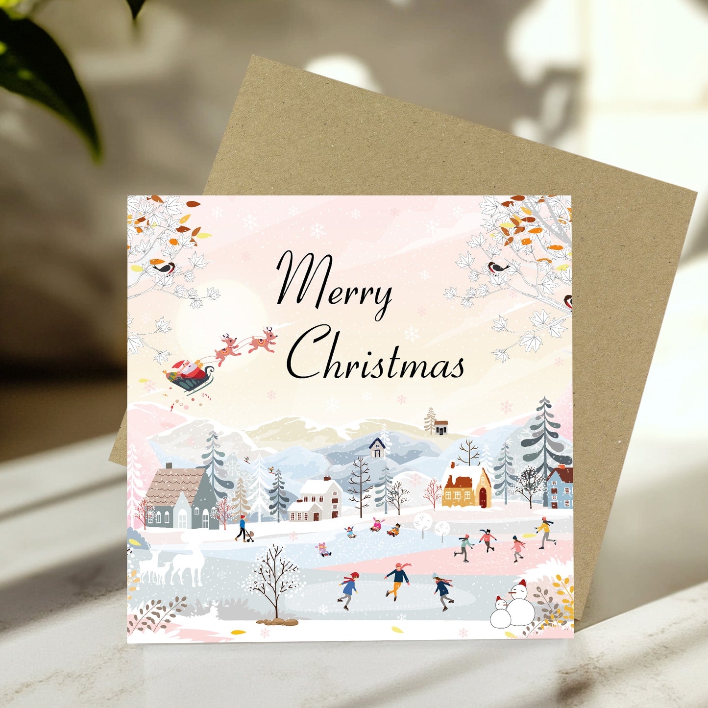 Christmas Card Seasons Greetings Festive Xmas Cards For Friends