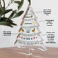 Dad Gift Christmas Acrylic Christmas Tree Gift For Him Gifts For