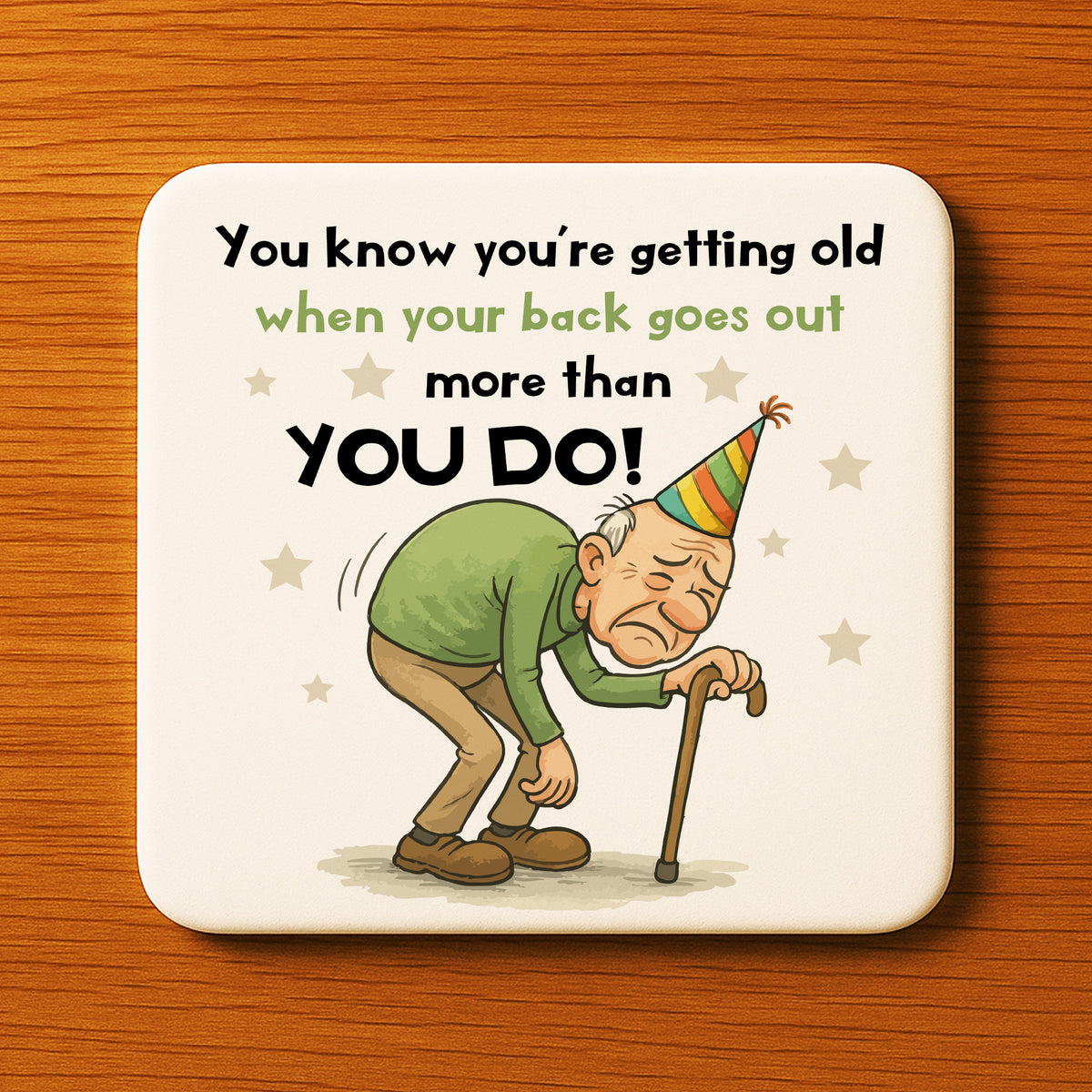 Funny Dad Gift For Dad Grandad COASTER Joke Dad Grandad Gift