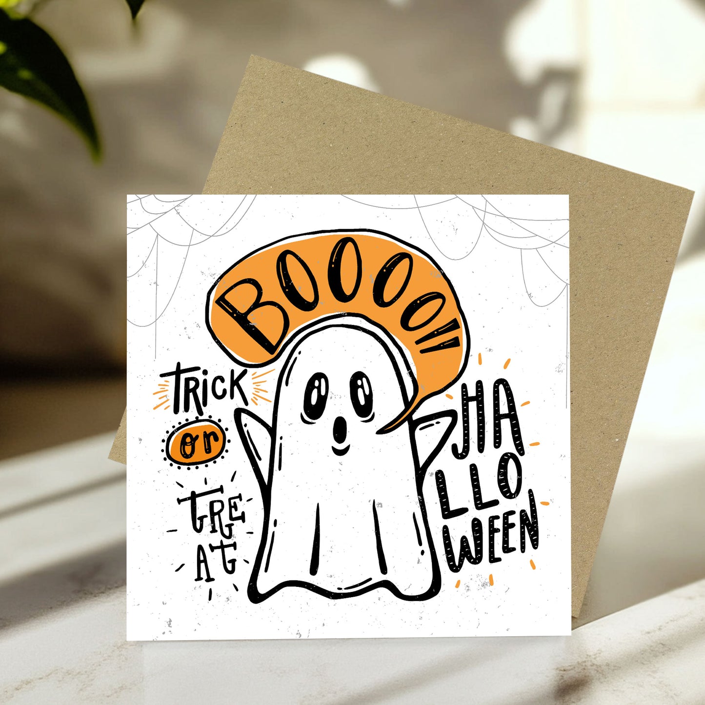 BOO Halloween Card For Friend Daughter Son Couple Card For Him