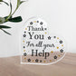 Gift For Colleague Volunteer Teacher Acrylic Plaque Thank You
