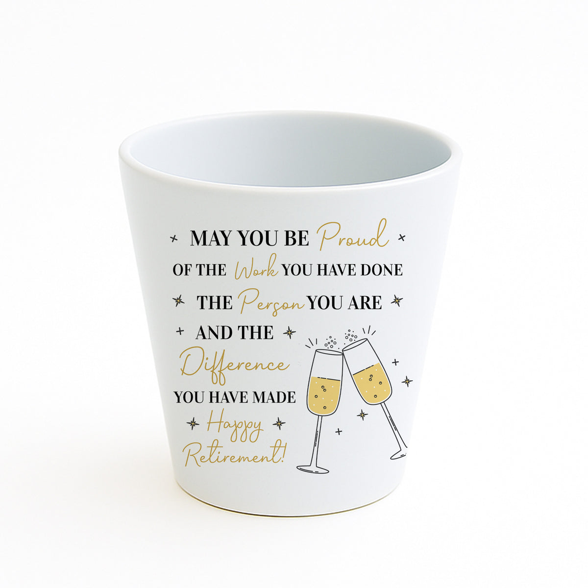 Retirement Gifts For Women Ceramic Plant Pot Congratulations