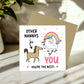Funny Card For Nanny Thank You Card For Nanny Birthday Unicorn
