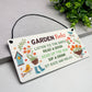 Garden Sign For Outside Hanging Robin Garden Rules Sign