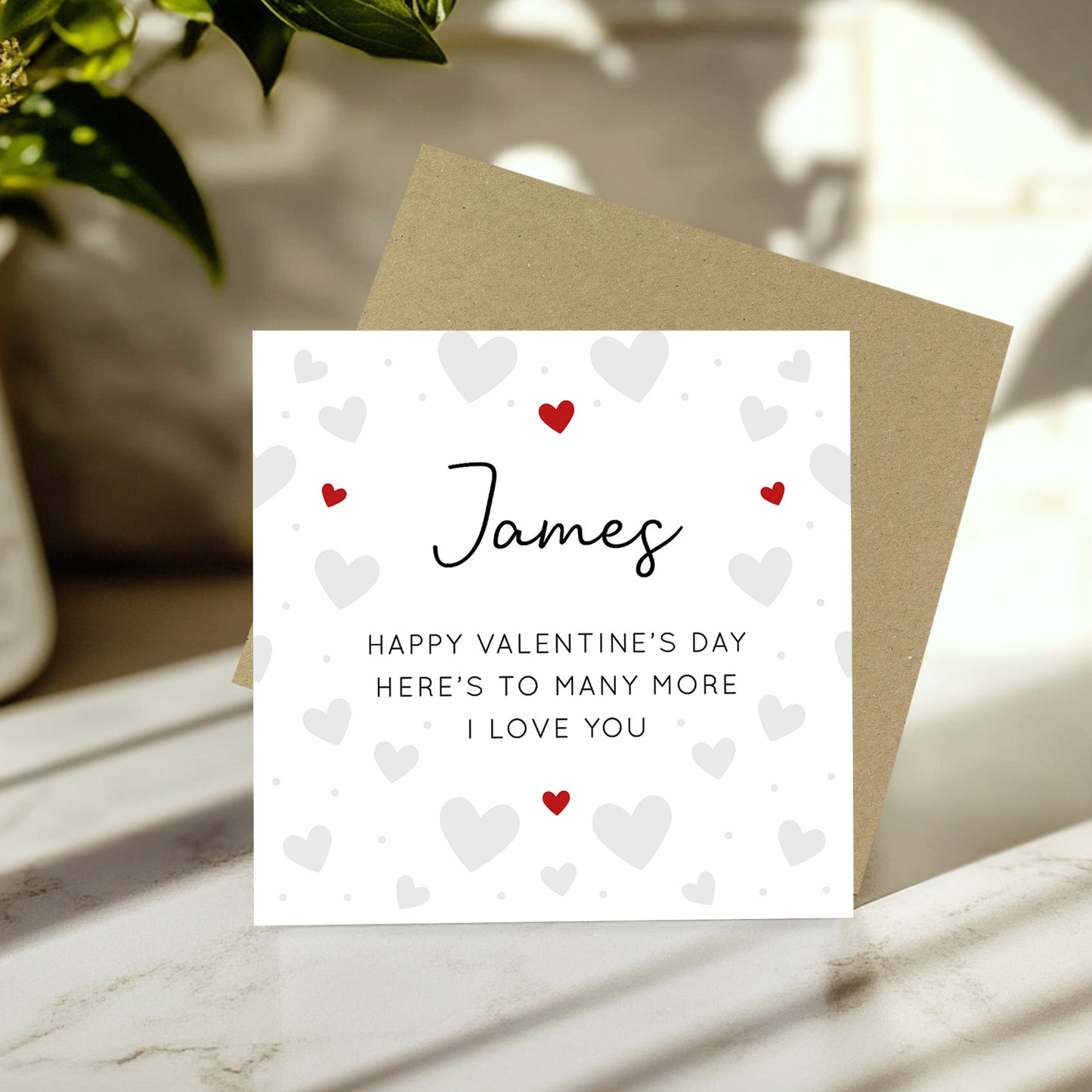 Happy Valentines Day Card Personalised Valentines Card For Him