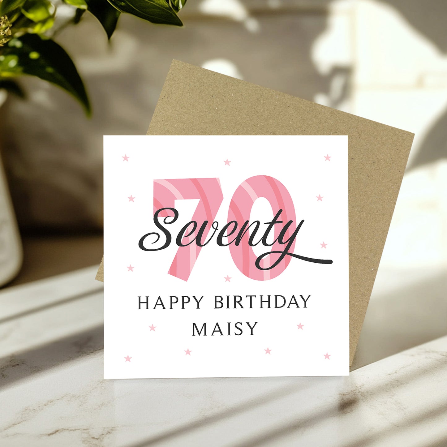 Personalised 70th Birthday Cards For Women Mum Auntie Nan Nanny