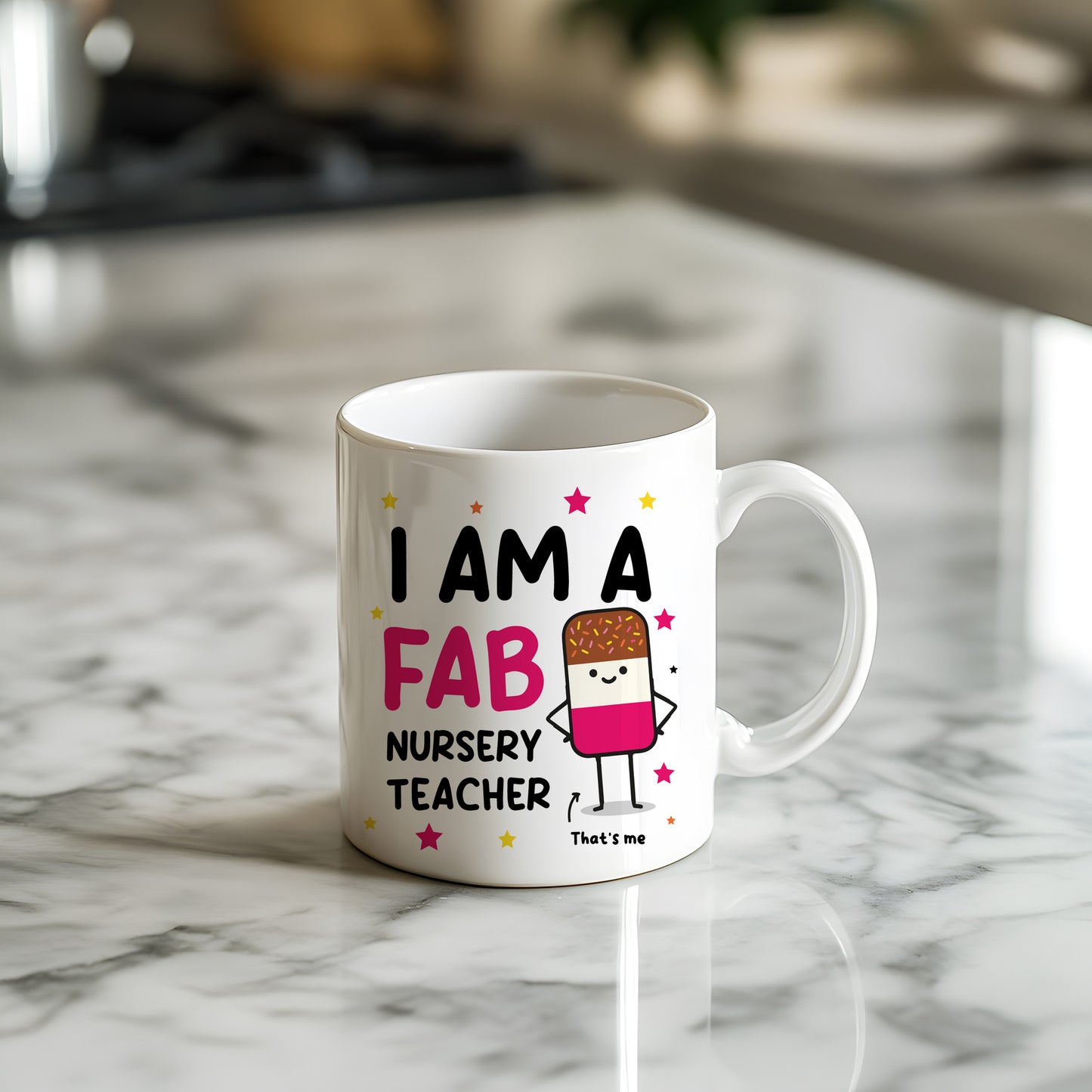 Gift For Nursery Teacher Thank You Gift FAB Teacher Mug