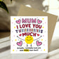 Card For Best Mum I Love You This Much Mum Birthday Card