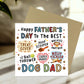 Happy Fathers Day Card From The Dog Fathers Day Card For Dad