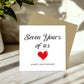 7th Anniversary Card For Husband Wife Boyfriend Girlfriend