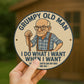 Funny Dad Grandad Sign Grumpy Old Man Plaque Gift Fathers Day