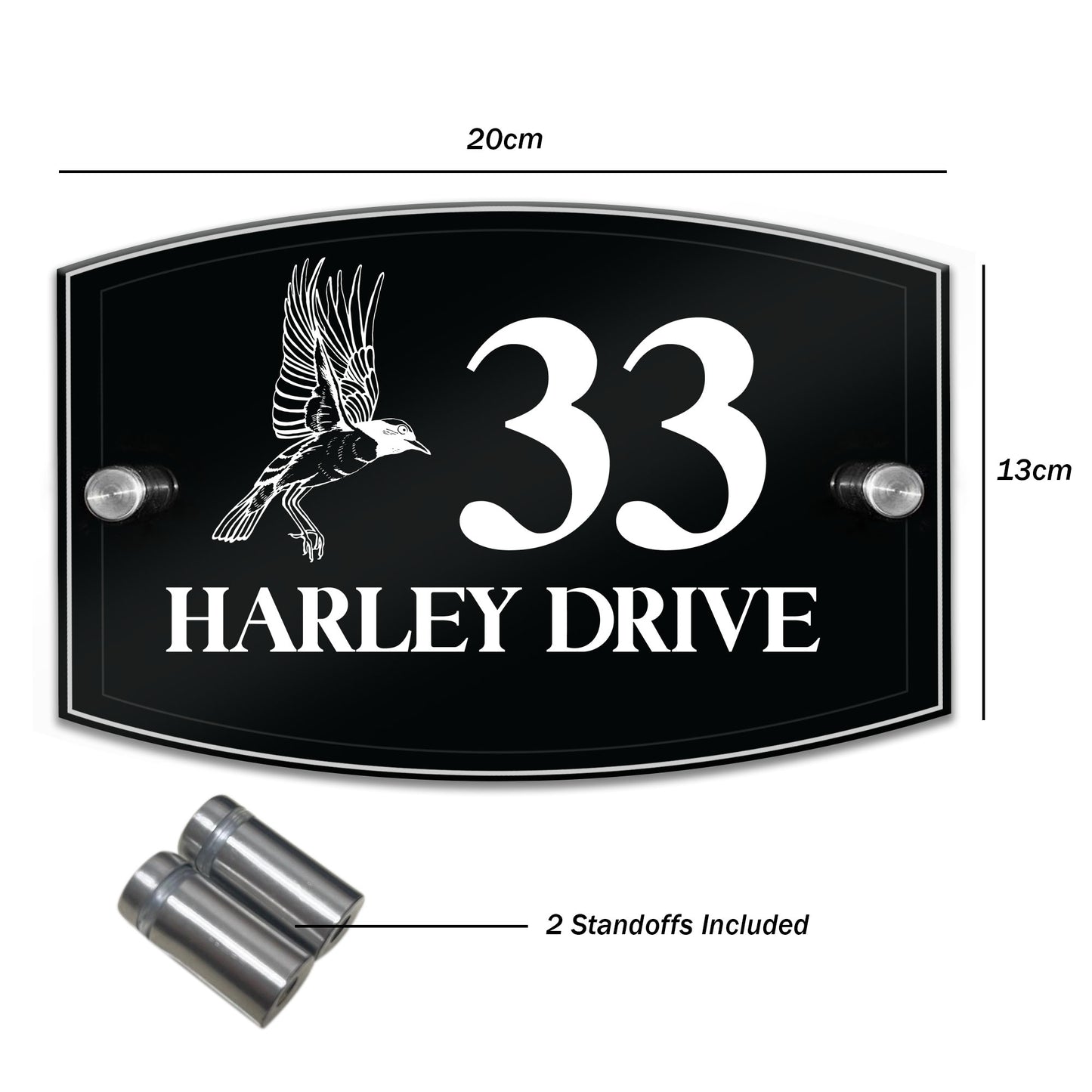 Personalised House Sign Door Number Plaque Custom Door Sign