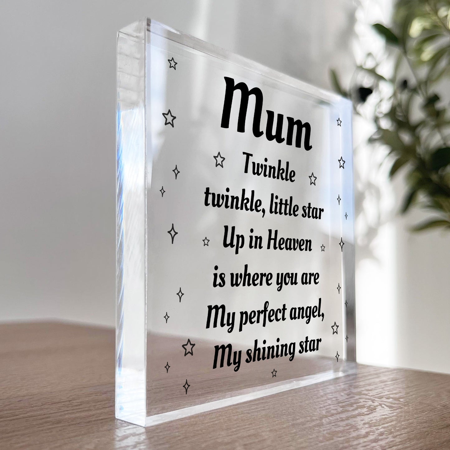 Mum Memorial Plaque For Mothers Day Birthday In Memory Plaque