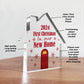 New Home Gift First Christmas in New Home Decoration Acrylic