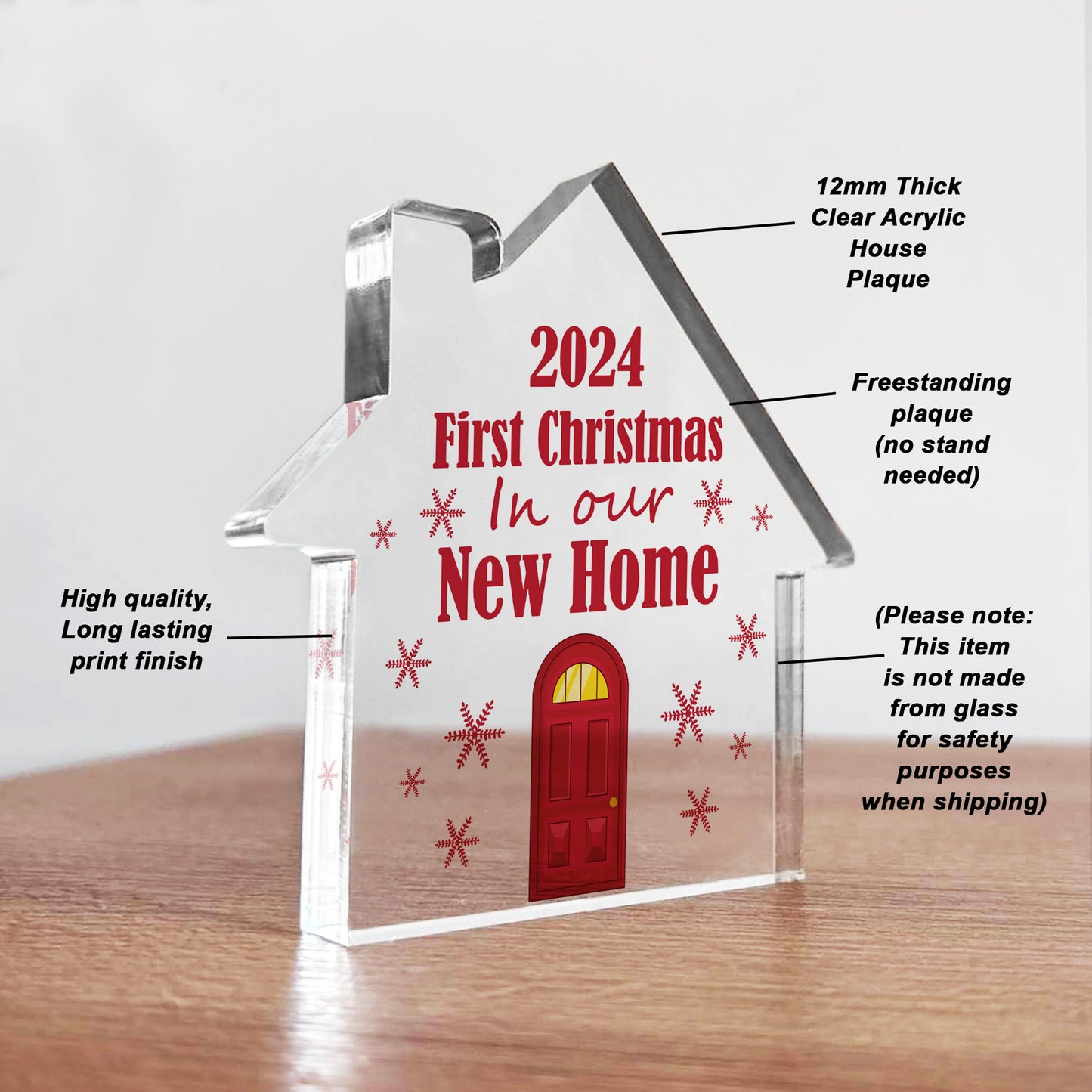 New Home Gift First Christmas in New Home Decoration Acrylic