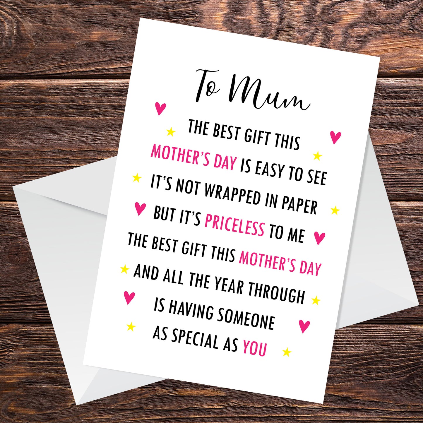 Mothers Day Card For Mum Cards For Her Mothers Day Card