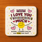 Mum Coaster I Love You This Much Mum Gift For Birthday Christmas