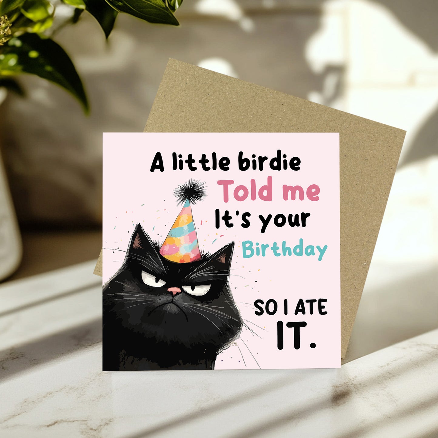 Humorous Birthday Card Happy Birthday for Friends Funny Design