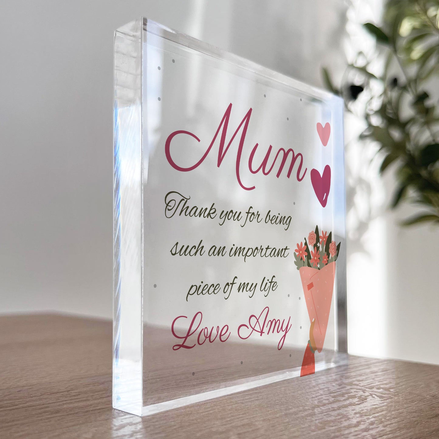 Thank You Gift For Mum on Mothers Day Birthday Personalised