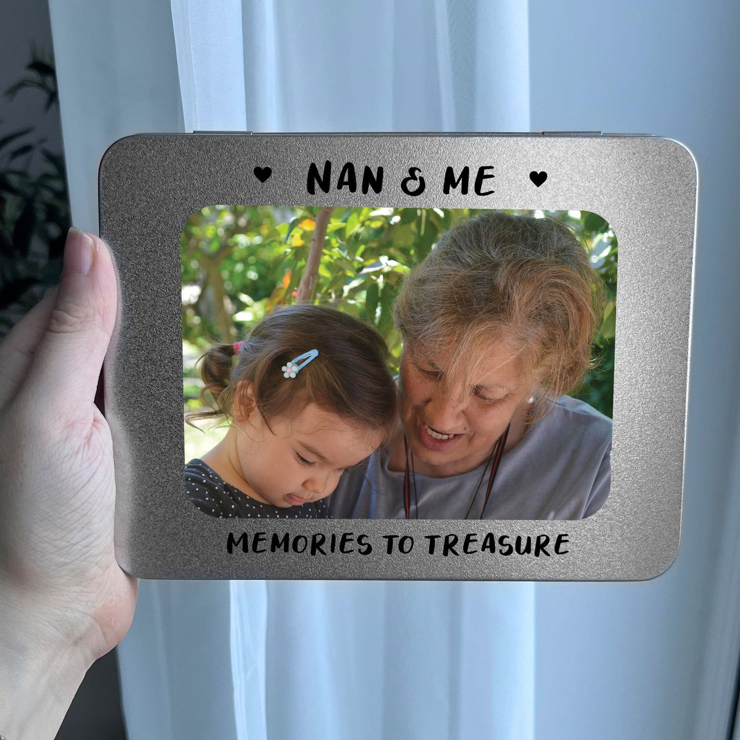 Personalised Nan Gifts from Grandchild Photo Storage Tin Gifts