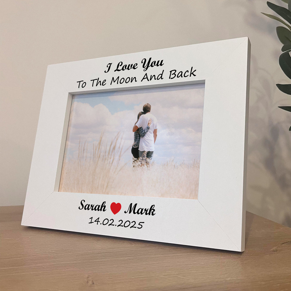 Personalised I Love You To The Moon And Back Gift For Boyfriend