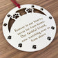 Dog Memory Christmas Wooden Engraved Bauble Pet Puppy Memorial