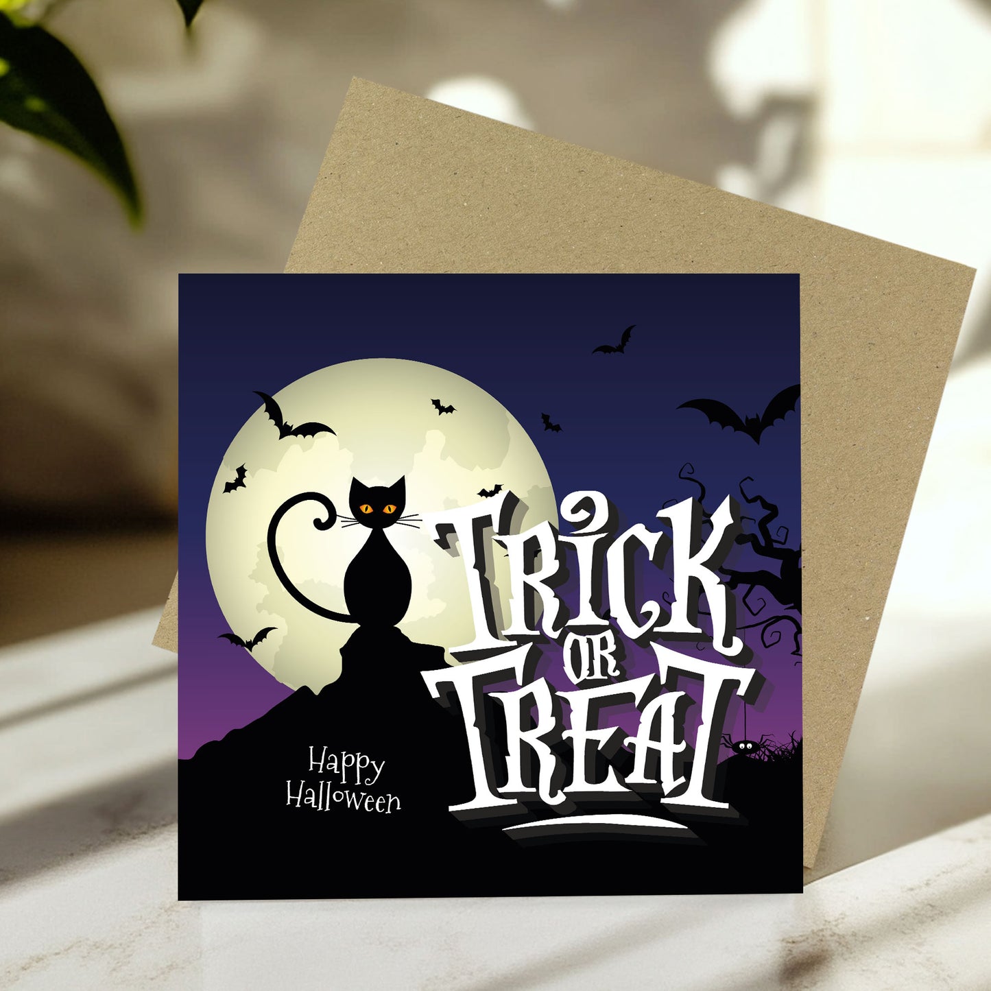 Novelty TRICK OR TREAT Card For Halloween Card For Friend