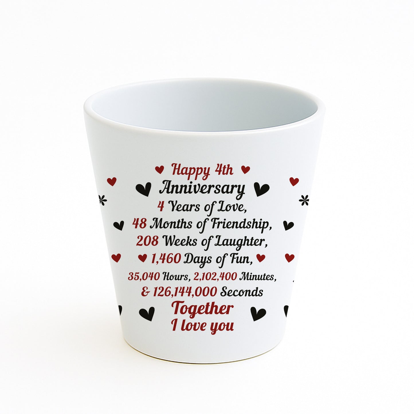 4th Anniversary Gifts For Wife Girlfriend Boyfriend Couple Gift