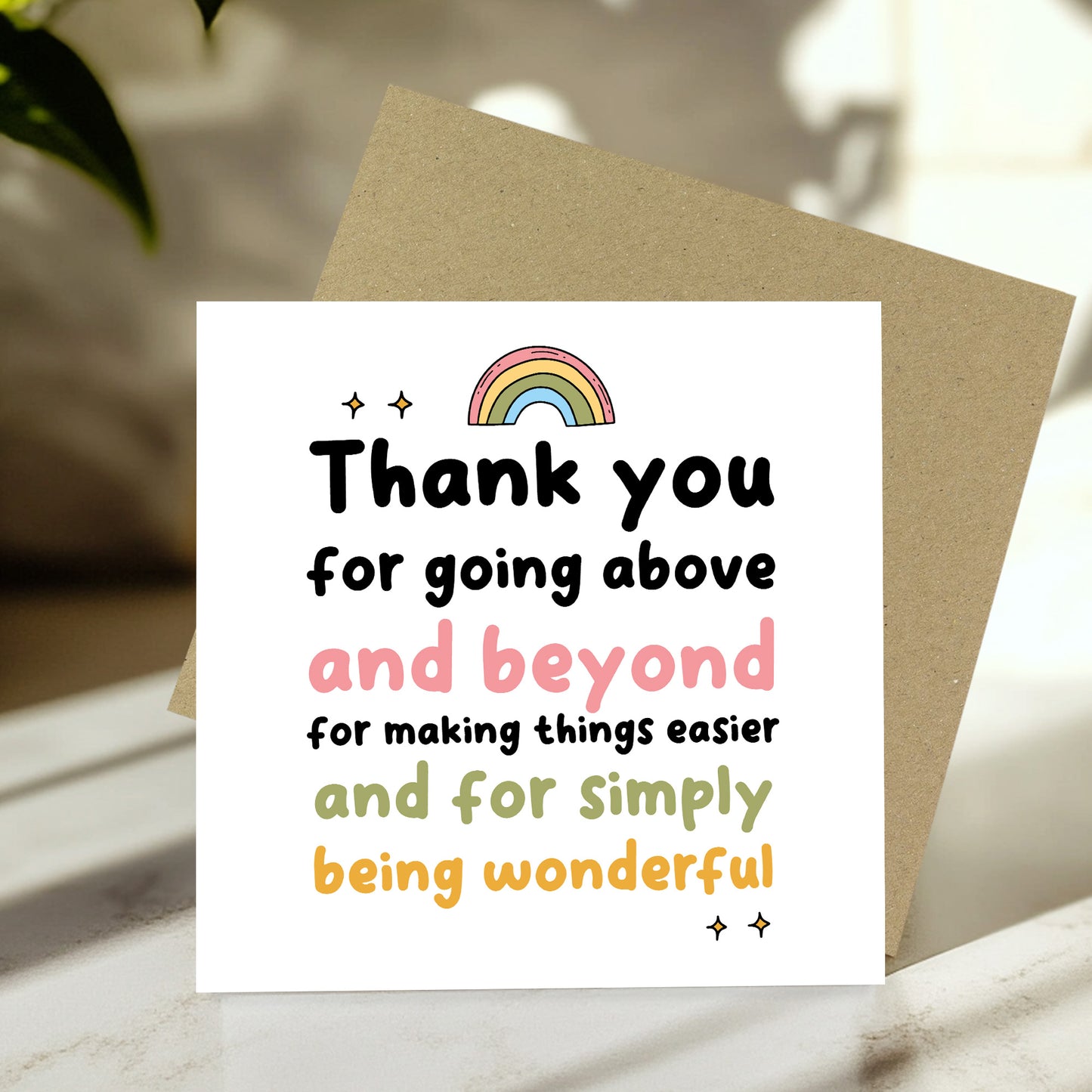 Card For Teacher Volunteer Mentor Tutor To Say Thank You