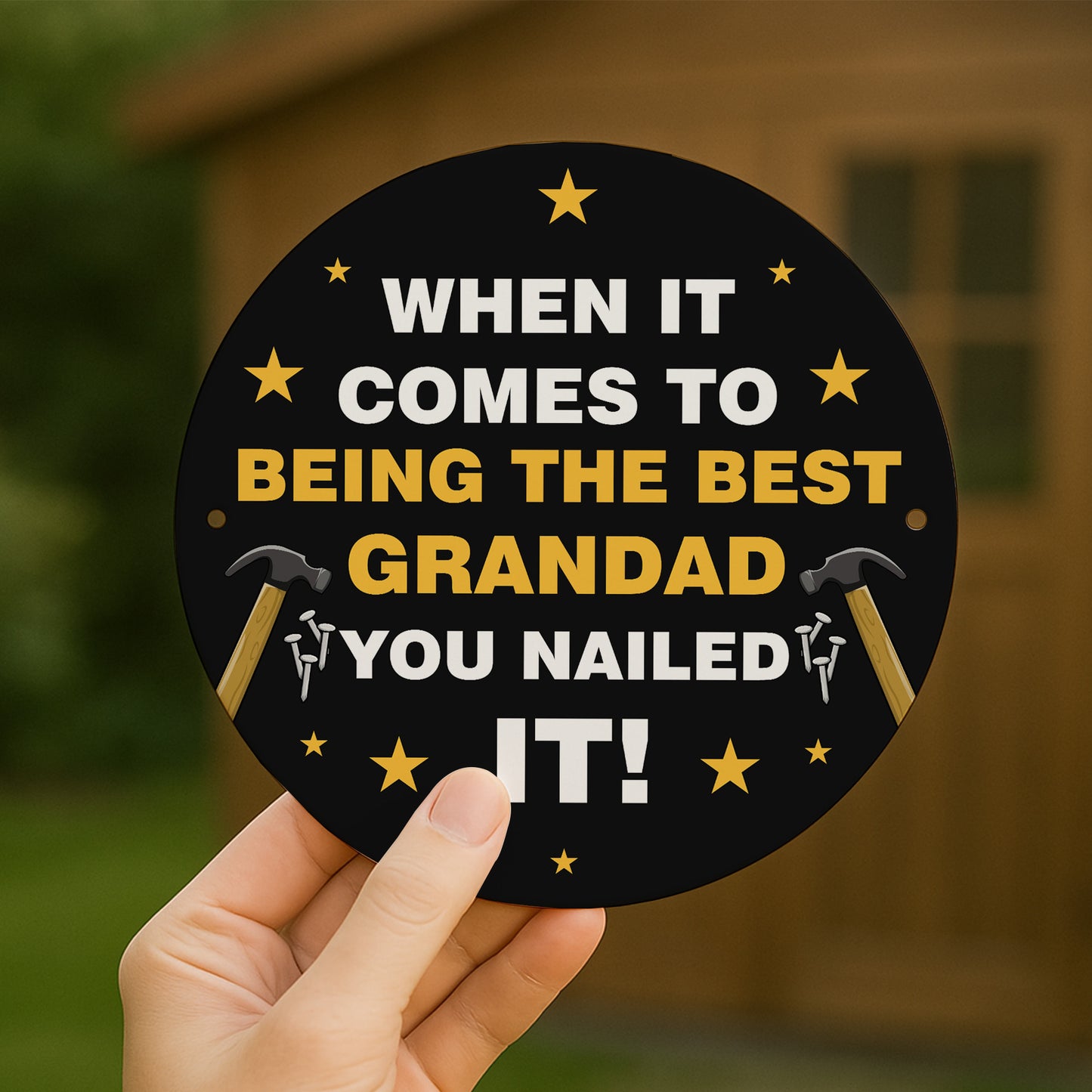 Fathers Day Gift For Grandad Nailed It Grandad Gift Man Cave