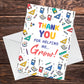 Thank You Cards Thank You For Helping Me Grow Cards for Him Her