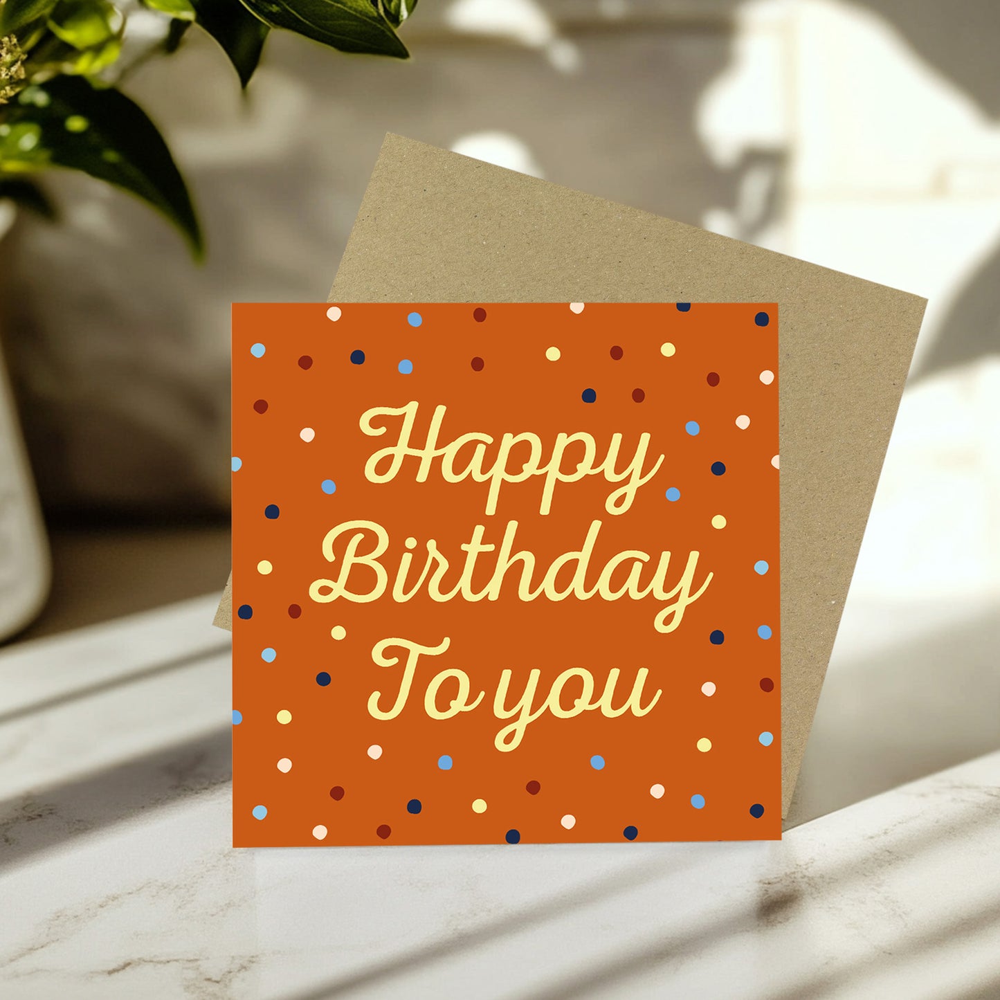 Birthday Cards For Her With Envelope Polka Dot Happy Birthday