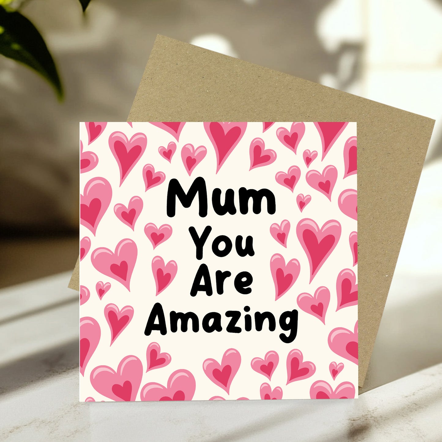 Mothers Day Card Mum Card With Envelope Mum Cards From Daughter