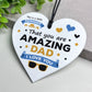 Gift For Dad For Fathers Day Birthday Amazing Dad Plaque Gift