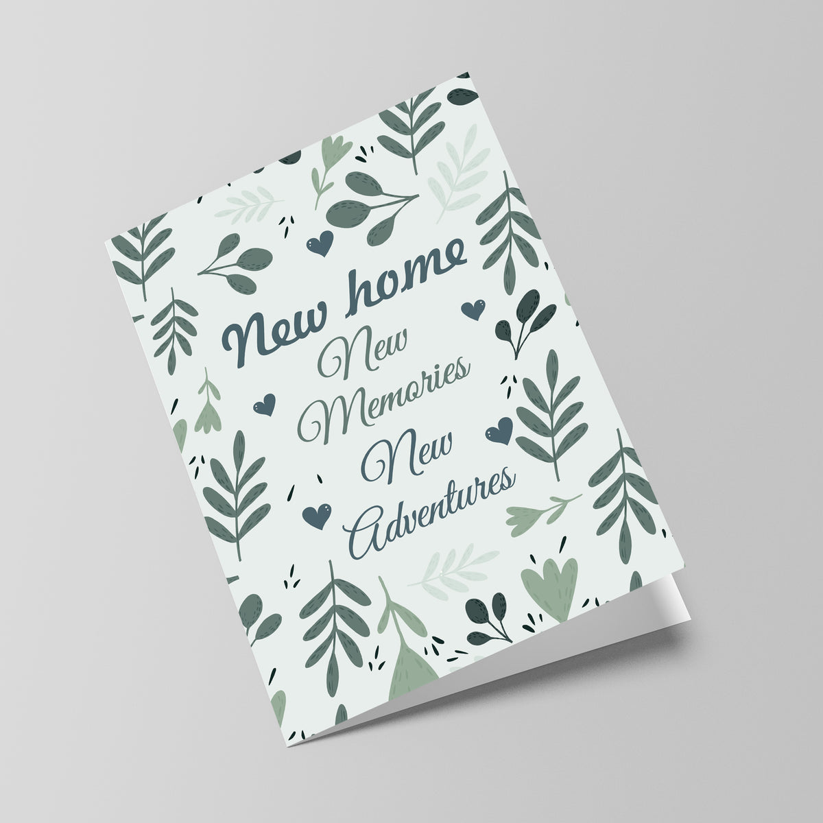 new home congratulations card and heart keepsake housewarming