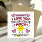 Card For Best Mummy I Love You This Much Mummy Birthday Card