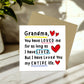 Card For Grandma Birthday Mothers Day With Envelope Thank You