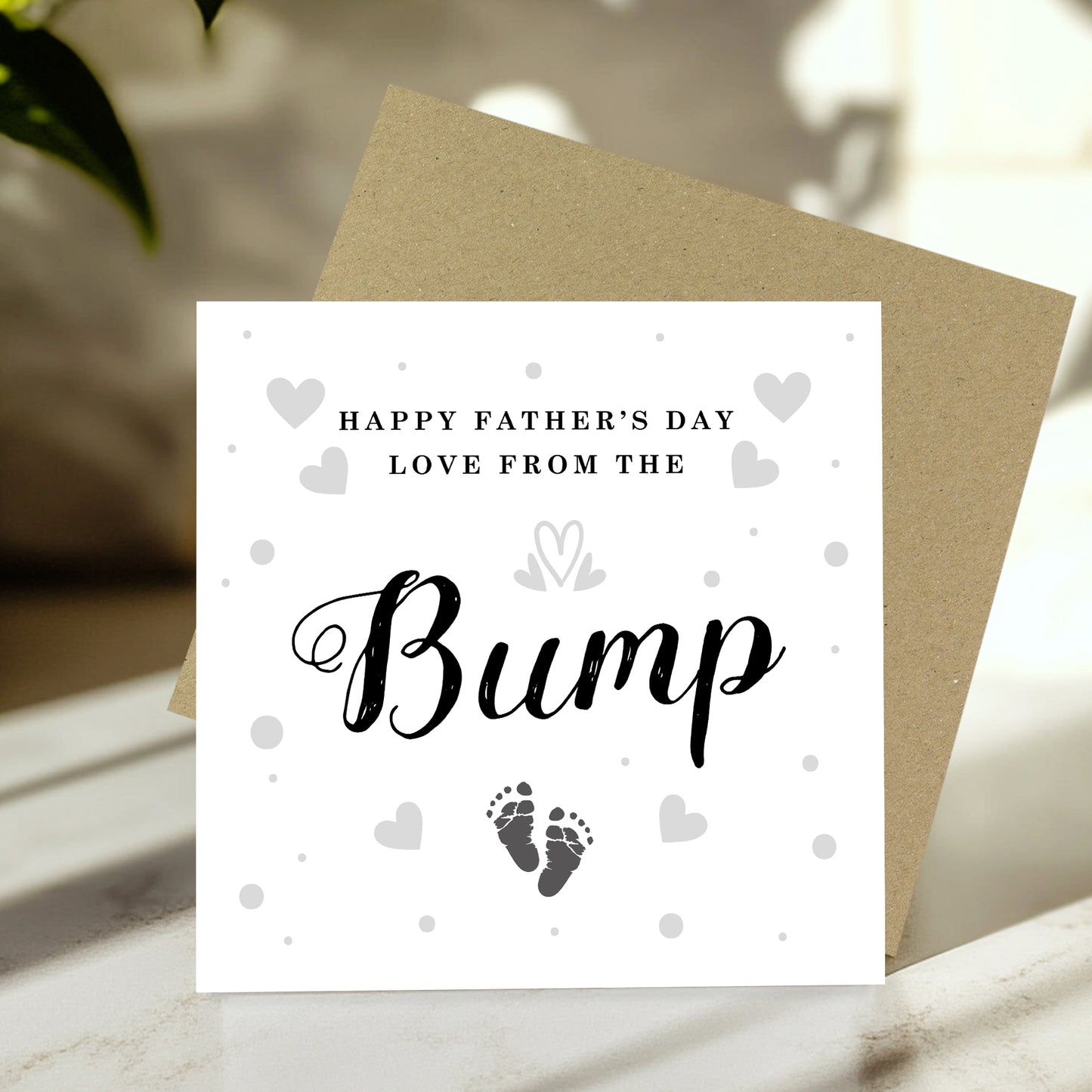 Happy Fathers Day Card From The Bump With Envelope Daddy To Be