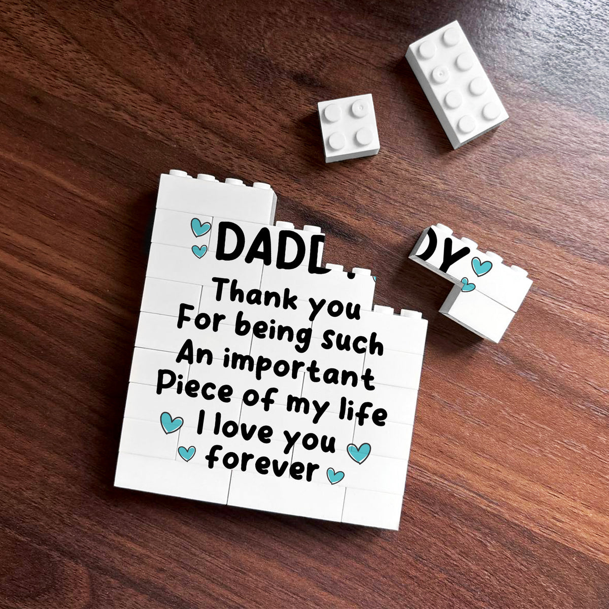 Daddy Gift Building Block Puzzle Gift Thank You Gifts For Him